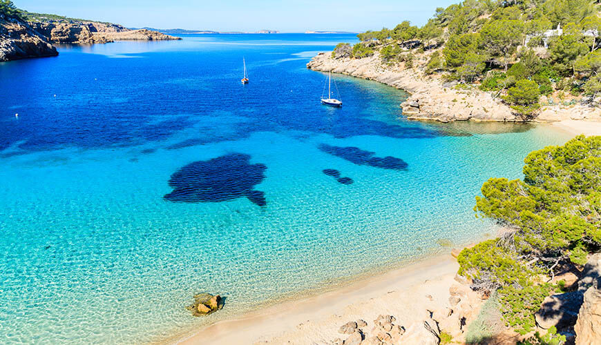 Cala Salada bay ibiza